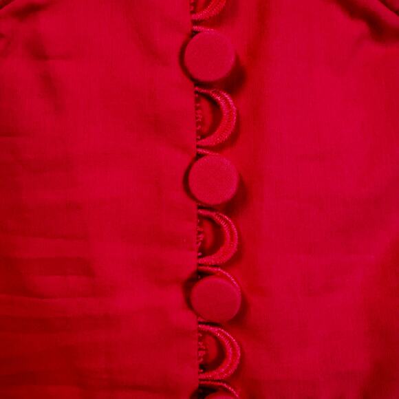 NWT Charo Fuchsia Pink Sleeveless Bustier Flounce Melia Maxi Dress Womens Small - Picture 9 of 9